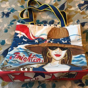BRIGHTON Chic Ahoy canvas tote in Excellent like new condition
